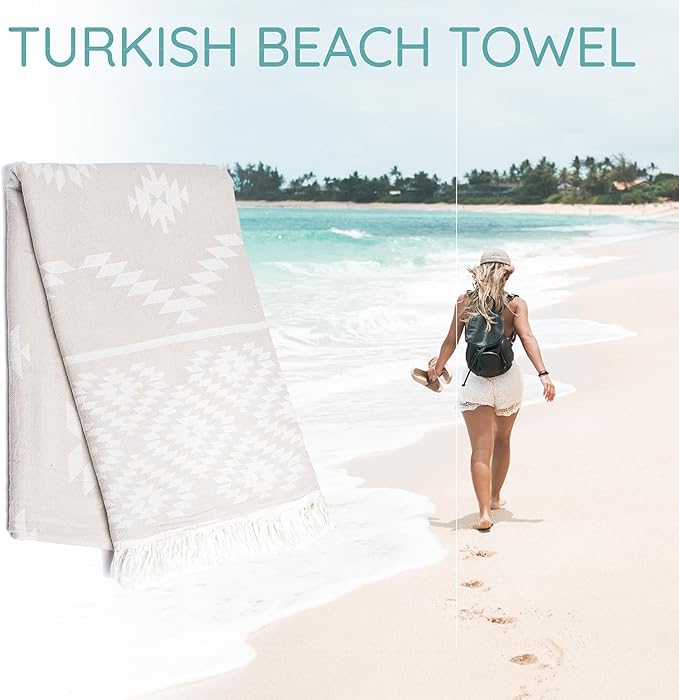 Premium Turkish Beach Towel – 100% Natural Cotton, Quick Dry, Sand Free - Image 7