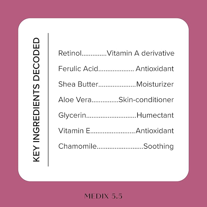 Medix 5.5 Retinol Body Lotion Firming Moisturizer | Crepey Skincare Treatment | - Image 4