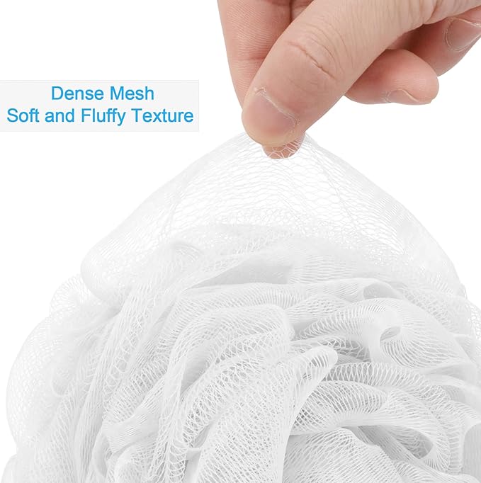 AmazerBath Loofah Sponge 60g/Piece, Exfoliating Bath Sponge Body Scrubber - Image 4