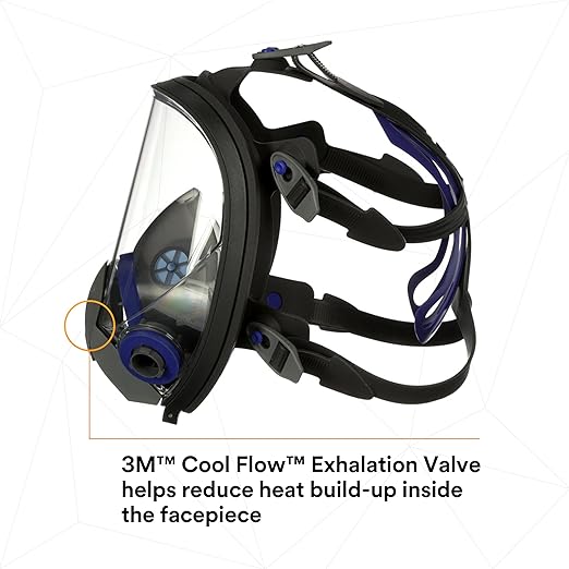 3M Ultimate FX Full Facepiece Reusable Respirator, Six-Strap Harness - Image 10