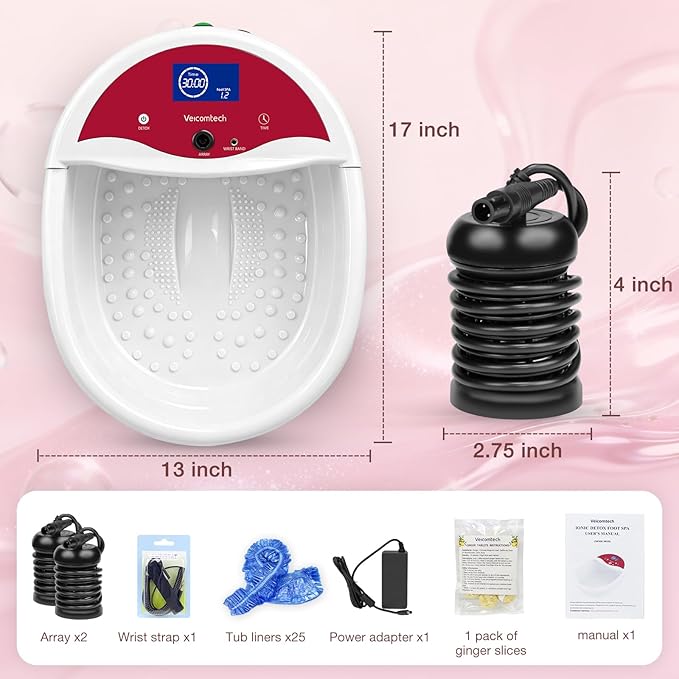 veicomtech Ionic Foot Bath Detox Machine, Foot Detox Machine, Ionic Foot Spa Kit - Image 7