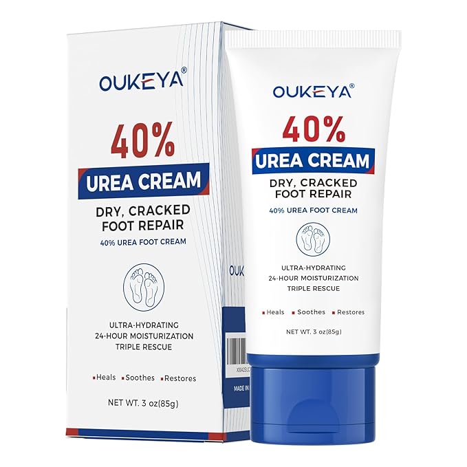 OUKEYA Urea Cream 40 Percent Tube 3 Oz, Foot & Hand Cream by OUKEYA