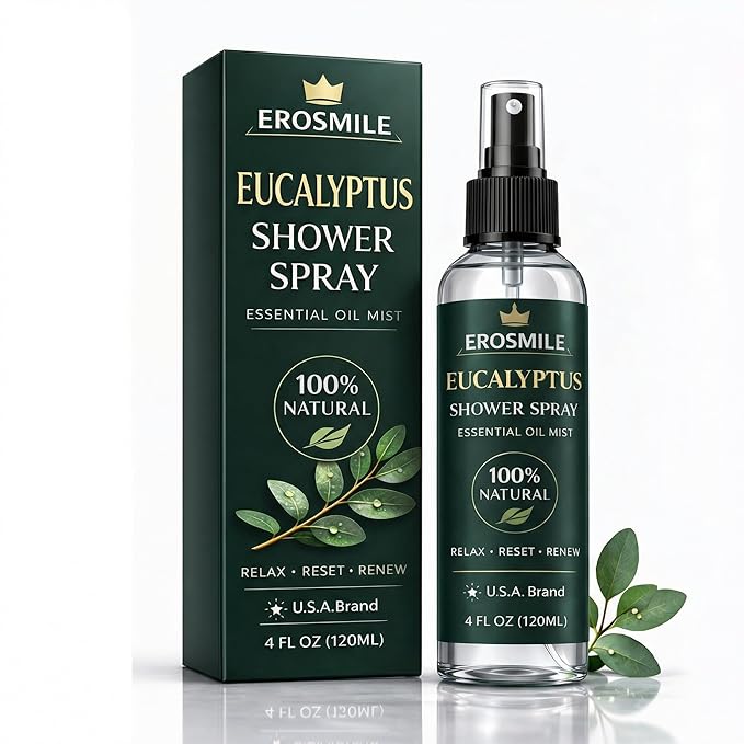 Eucalyptus Shower Spray, Pure Eucalyptus Oil Shower Mist by Unknown