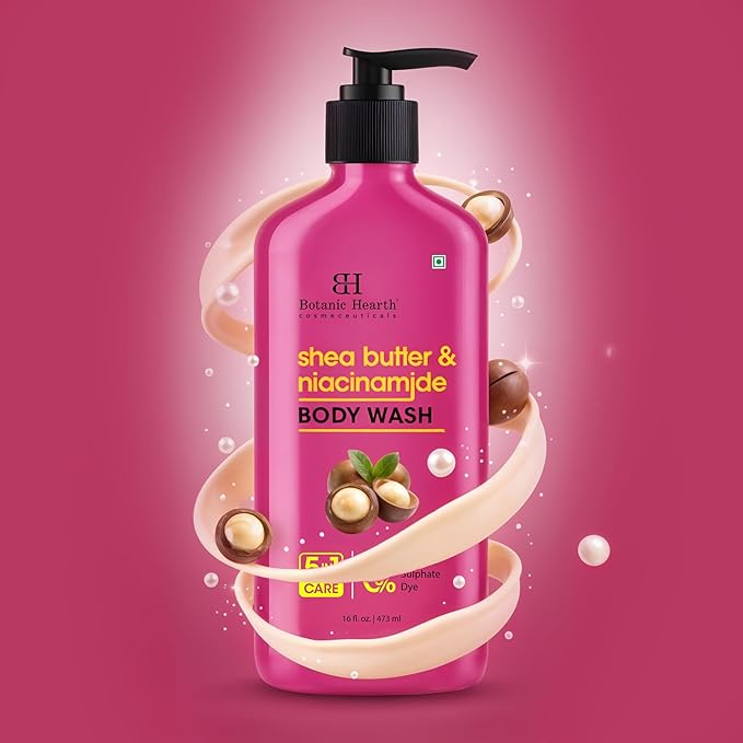 Botanic Hearth Shea Butter & Niacinamide Body Wash – Deeply Nourishing & - Image 8