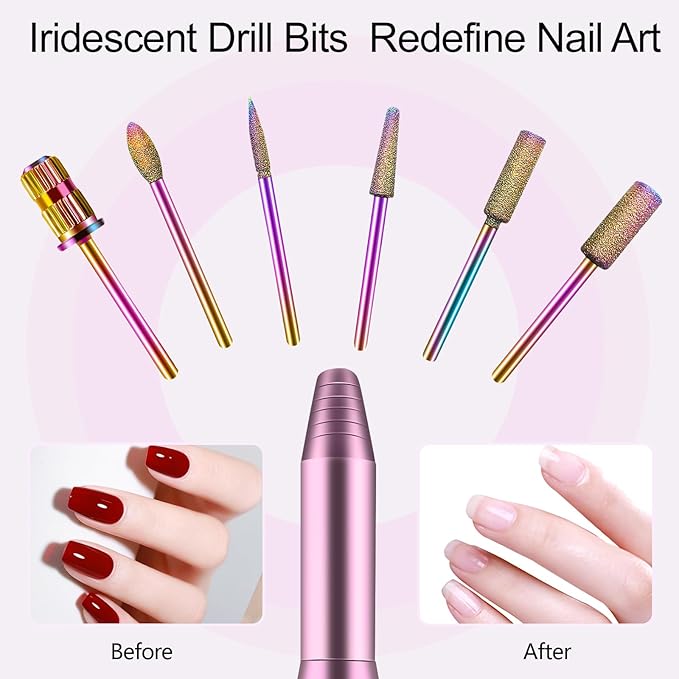 Melodly Electric Nail Drill, Professional Acrylic Nail Drills Machine - Image 8