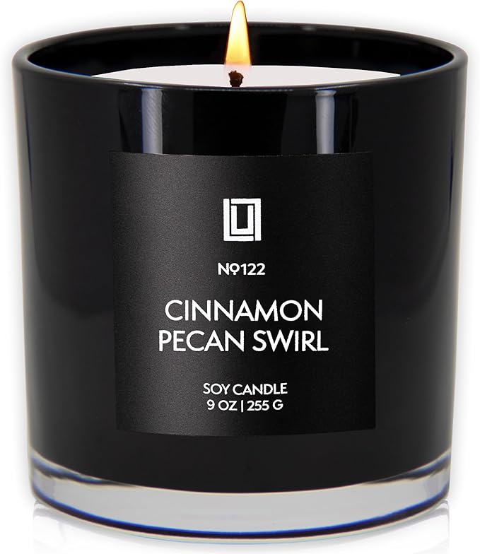 Lulu Candles | Cinnamon Pecan Swirl | Luxury Scented Soy Jar Candle | Hand by LULUCANDLES