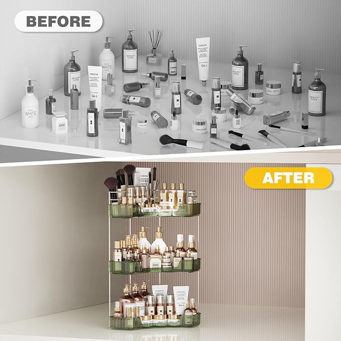 Asayuee 3-Tier Corner Bathroom Counter Organizer - Image 7