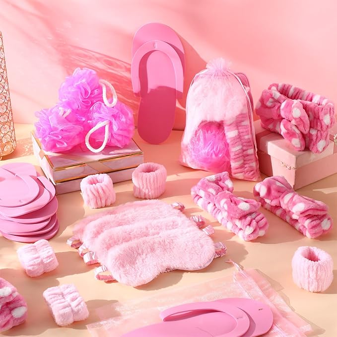 Moucuny 42 Pcs Summer Spa Sleepover Party Supplies Bulk - Image 7