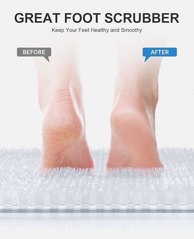 OTHWAY Non Slip Grassy Bathtub Mat : 25.6X13.4 inches Sturdy But Soft Bath - Image 7
