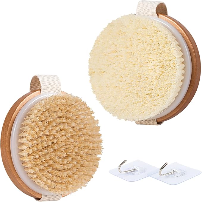 2-in-1 Wood Body Brushes by Unknown