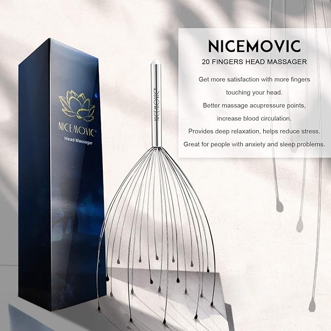 NICEMOVIC 2 Pack Head Scalp Massager, Stocking Stuffers Stress Relief Gifts - Image 2