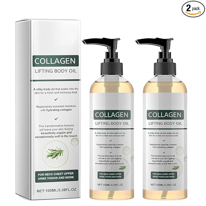 2 Pcs Collagen Lifting Body Oil, Advanced Hydrating Collagen Oil by WUIAOCIT