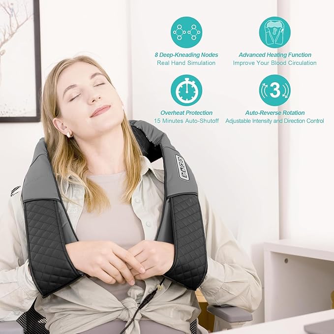 Medcursor Neck Massager, 2026 Upgraded, Portable Electric Shiatsu Back Massage - Image 3