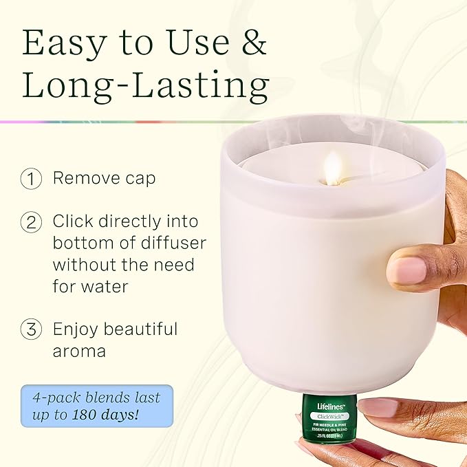 Lifelines Flameless Candle Aromatherapy Essential Oil Diffuser - Image 6