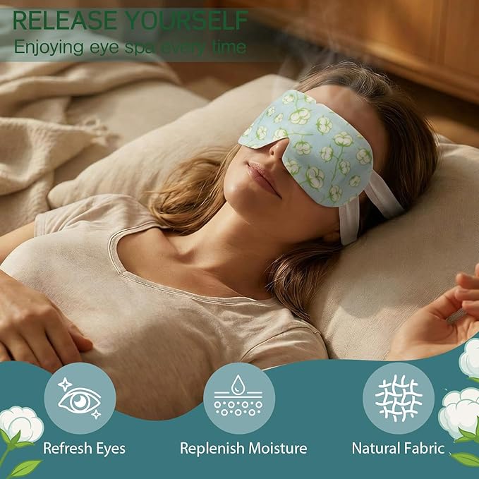 200 Pcs Steam Eye Masks for Dry Eyes Unscented Self Heated Steam Warm Eye Mask - Image 2