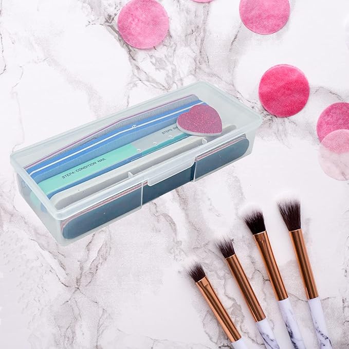 Lokyango Clear Manicure Tool Box, Personal Nail Box Storage Case - Image 5