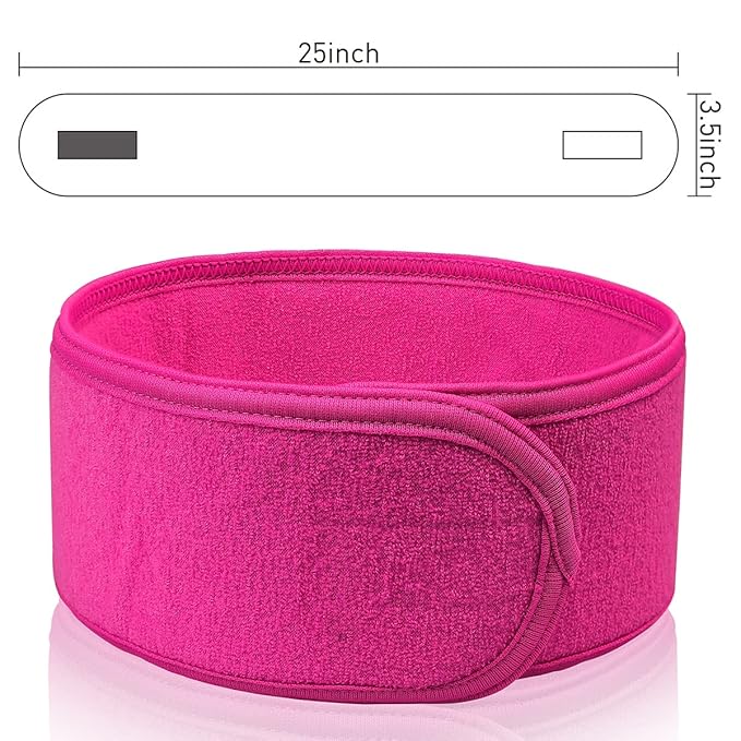 Denfany 3 Pack Makeup Headband, Ultra Soft Adjustable Spa Facial Headbands - Image 2