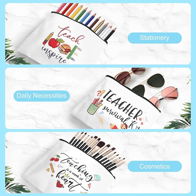 UAREHIBY 12 PCS Teacher Appreciation Gifts in Bulk, 20 OZ Wine Tumbler Teacher - Image 5