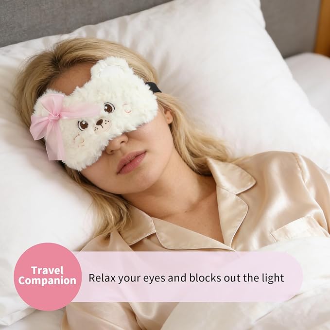PERFECTSIGHT Sleep Eye Masks, Cute Penguin Plush Sleep Eye Cover Lightweight - Image 3