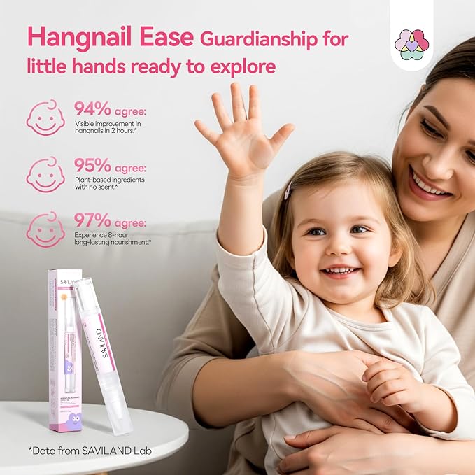 SAVILAND Cuticle Oil Pen for Kids: Plant-Based Nail Oil Pen 8-Hour Long-Lasting - Image 7