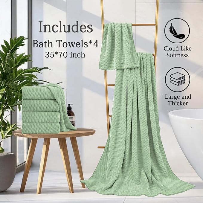 Extra Large Bath Towels Set 35x70 Inches - Image 6