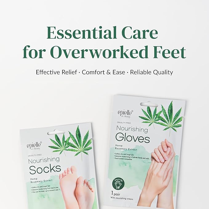 Epielle Nourishing Foot Mask 6 Pairs, Repair and Soften - Image 8