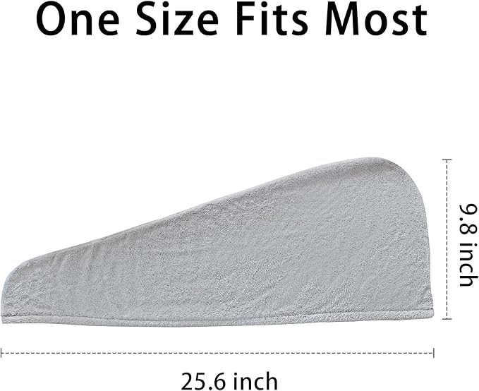 2 Pack Microfiber Hair Towel Wrap - Image 6