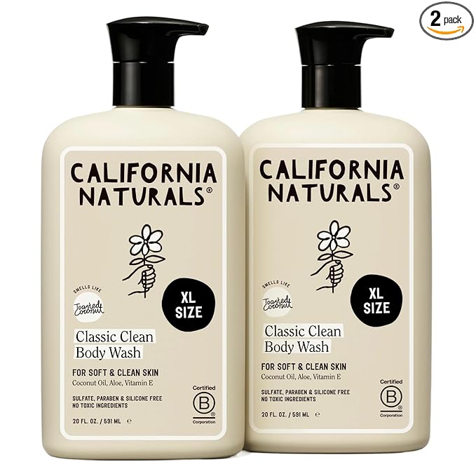 California Naturals Classic Clean Body Wash 2-Pack, Daily Cleansing Body Wash by CaliforniaNaturals