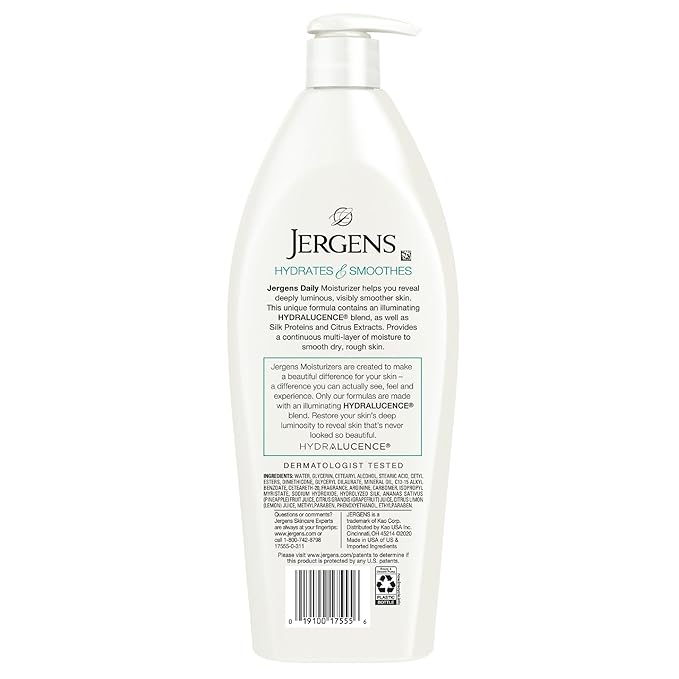 Jergens Daily Moisture Dry Skin Moisturizer, Hand and Body Lotion, - Image 8