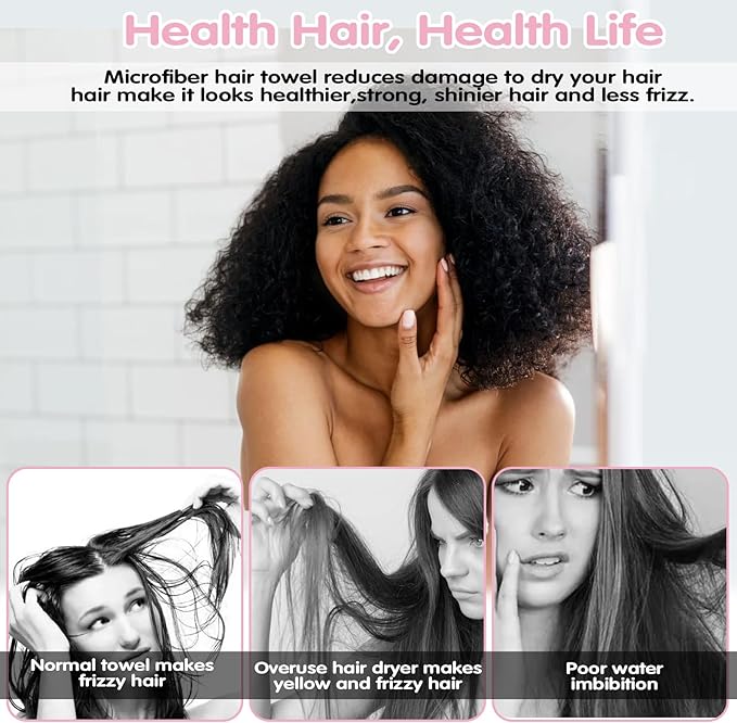 Hair Drying Towel 3 Pack - Image 6