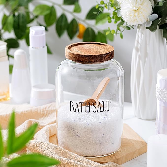 SiliFine 2 Sets 74 oz Large Bath Salt Container - Image 4