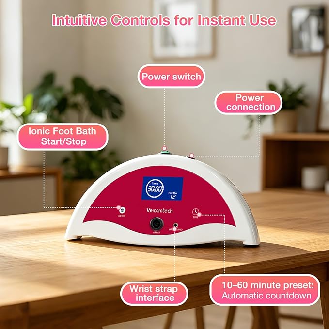 veicomtech Ionic Foot Bath Detox Machine, Foot Detox Machine, Ionic Foot Spa Kit - Image 5