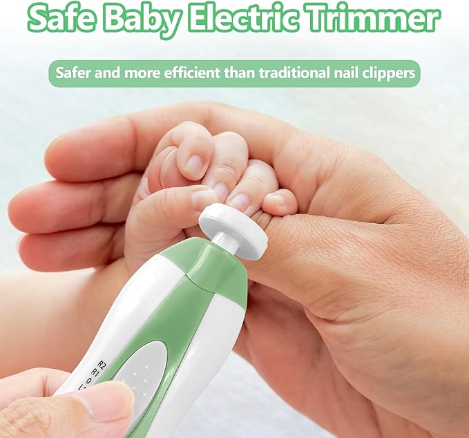 Qunlions life Baby Nail Trimmer Electric, 6 in 1 Rechargeable Baby Nail - Image 7