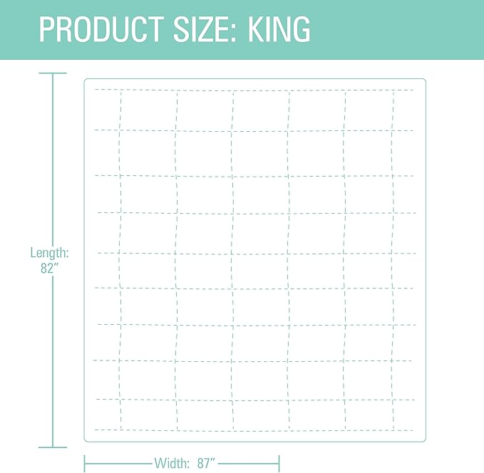 100% Cotton King Mattress Pad/Blanket, Also can be Used as Cover by ShieldLife - Image 2