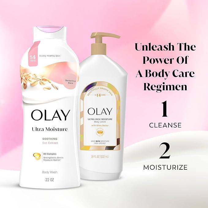 Olay Body Wash for Women, Ultra Moisture, For Sensitive Skin, Soothing Formula - Image 8