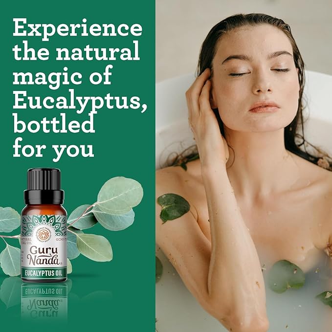 GuruNanda Eucalyptus Essential Oil -100% Pure, Natural and Undiluted - Image 6