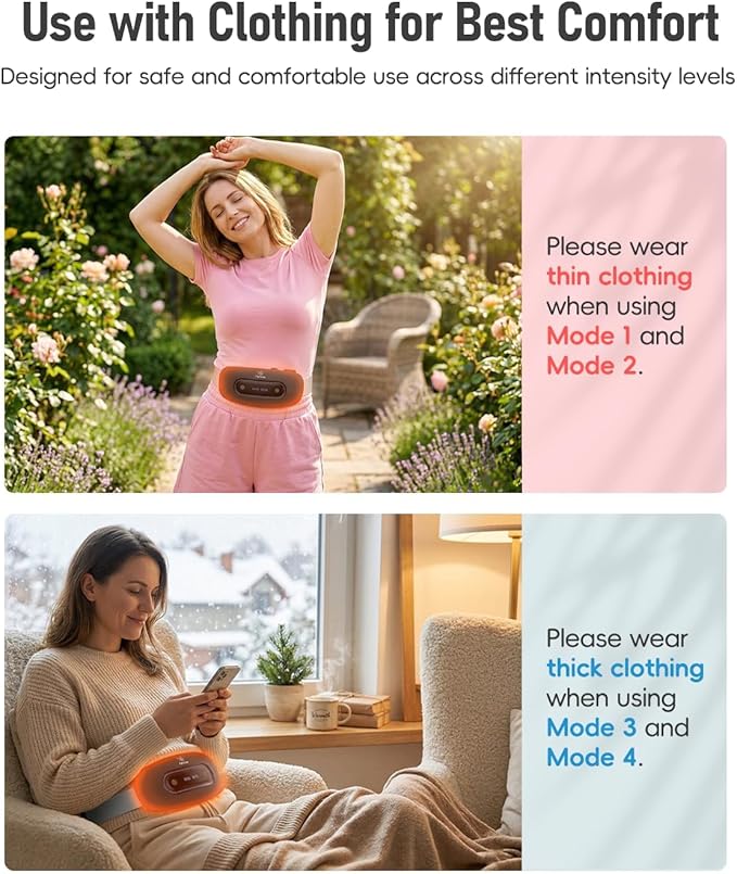 Electric Heating Pad, Portable Cordless Menstrual Heating Pad - Image 4