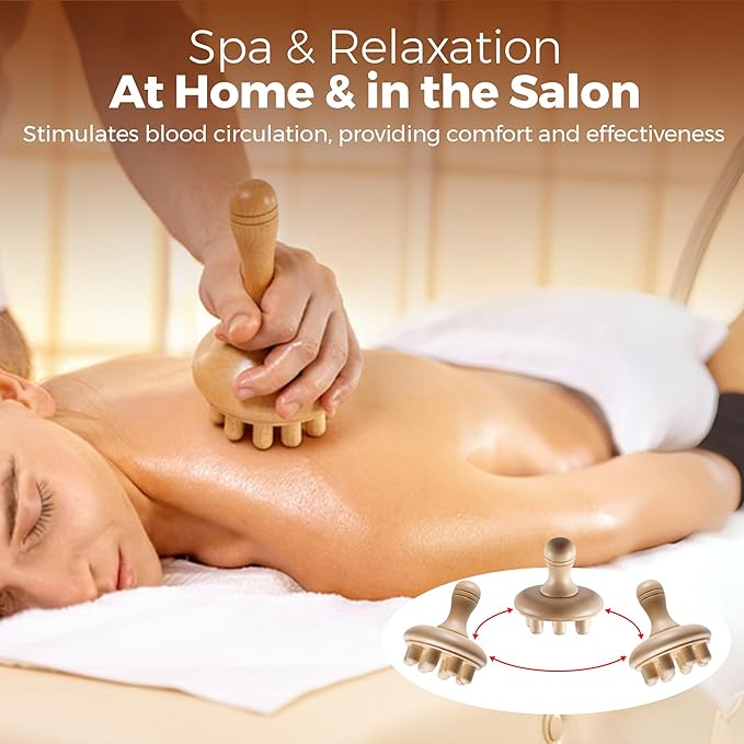 5 PCS Wood Therapy Massage Tools - Image 6