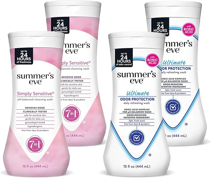 Summer's Eve All-Over Daily Feminine Wash, Simply Sensitive & Ultimate Odor by SummersEve