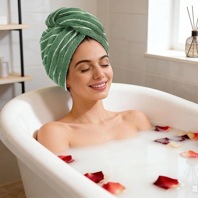 Jacquotha Cotton Hair Towels Wrap - Image 5