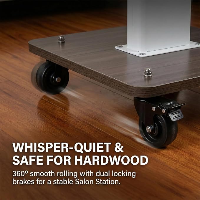 Salon Cart with Wheels, Esthetician Wax Cart Organizer, Rolling Trolley Cart - Image 2