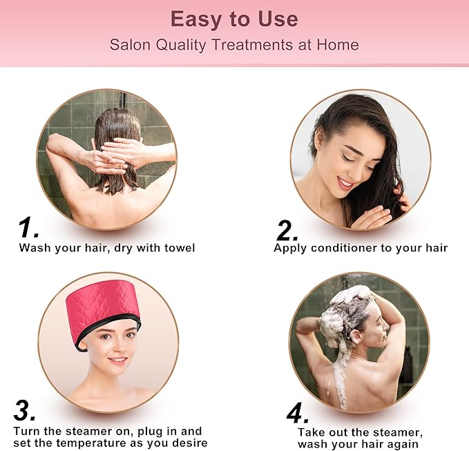 Heat Cap for Deep Conditioning, Ingeware Thermal Cap for Hair Steamer Cap for - Image 3