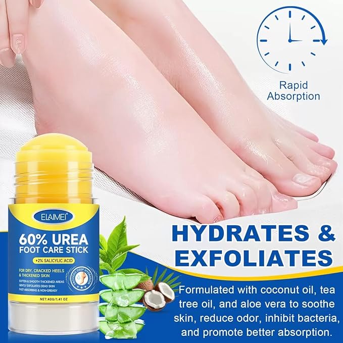 60% Urea Cream Stick plus 2% Salicylic Acid, Maximum Strength Urea Foot Cream - Image 3
