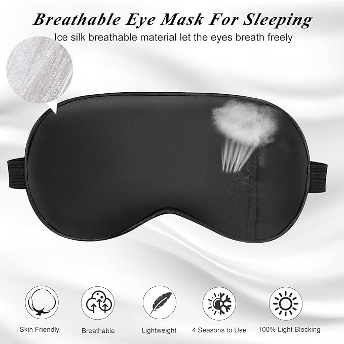 Eye Mask, Cooling Sleep Mask Gel Eye Mask - Image 2