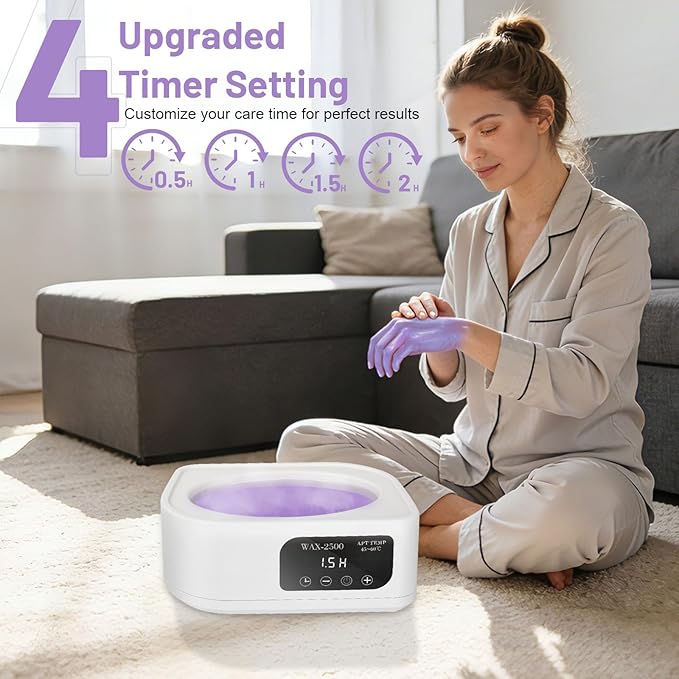 Yofuly Paraffin Wax Machine for Hand and Feet, 3500ml Home Paraffin Wax Bath - Image 2