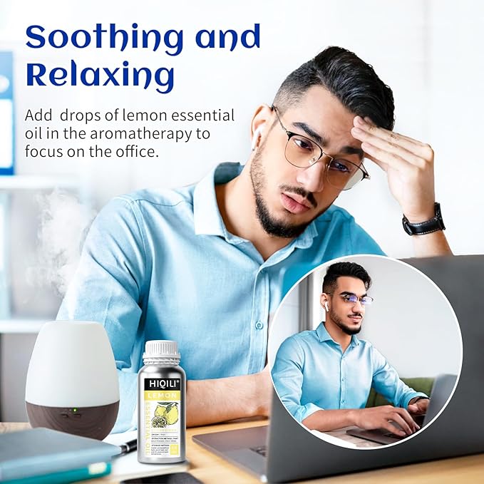 HIQILI Lemon Essential Oil for Cleaning, Degreasing & Household Use, Skin Care - Image 5