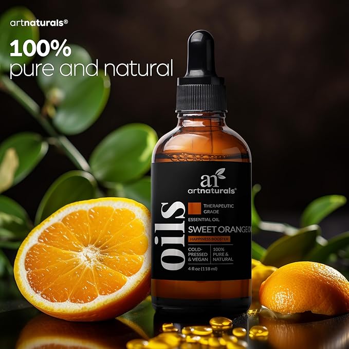 artnaturals Sweet Orange Essential Oil- 100% Pure Undiluted Citrus Oil - Image 5