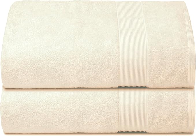 Belizzi Home Premium Cotton Oversized 2 Pack Bath Sheet 35x70-100% Pure Cotton by Unknown