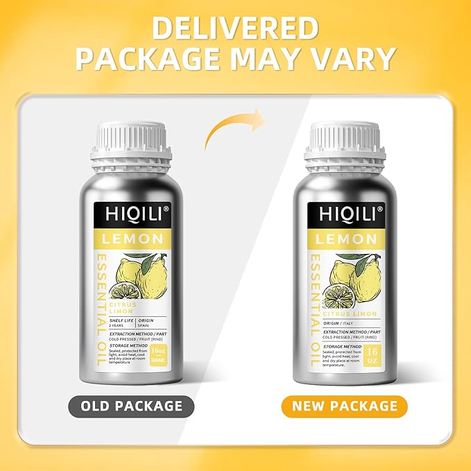 HIQILI Lemon Essential Oil for Cleaning, Degreasing & Household Use, Skin Care - Image 9