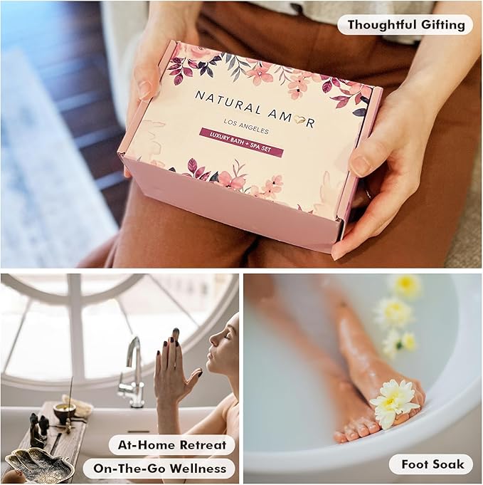 Handmade Bath Salt Gift Set 6 Pack, All Natural, Scented - Image 5